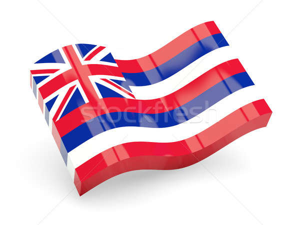 600x450 Wavy Icon Of Hawaii Stock Photo Mikhail Mishchenko