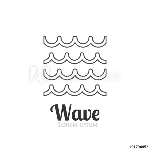 500x500 Abstract Wavy Icon Company Logo Or Presentations Vector