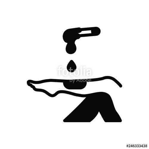 500x500 Black Solid Icon For Waxing Stock Image And Royalty Free Vector