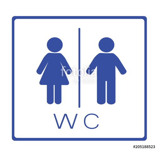 500x480 Wc Icon Toilet Women And Men Icon Vector Illustration Stock