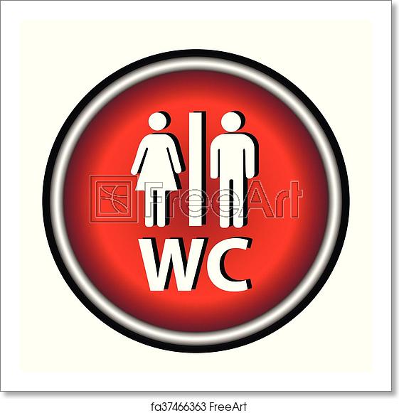 561x581 Free Art Print Of Wc Icon Freeart
