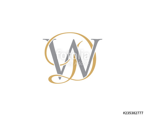 500x400 Dw Wd Letter Logo Icon Stock Image And Royalty Free Vector