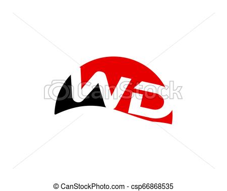 450x379 Initial Letter Wd Logo Template Design