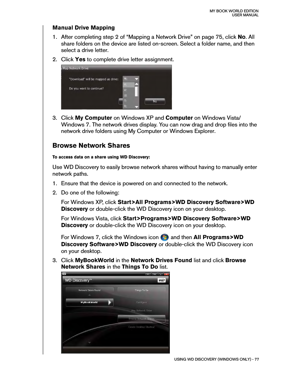 954x1235 Manual Drive Mapping, Browse Network Shares Western Digital My