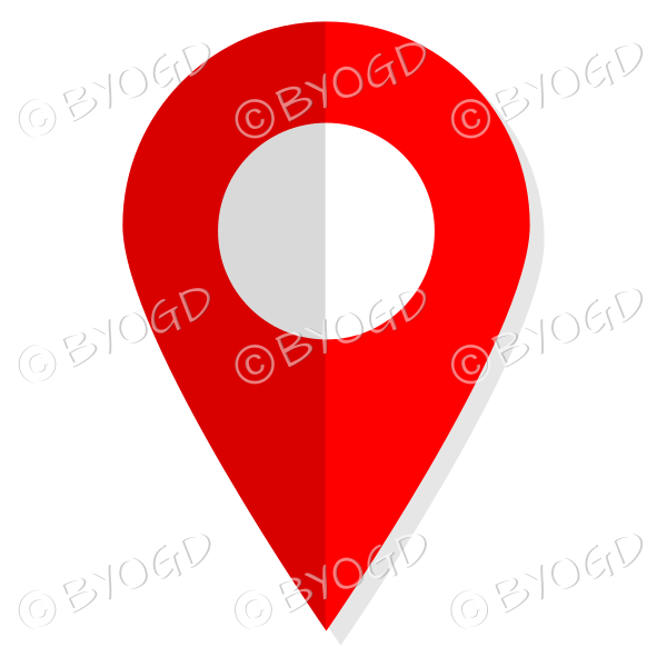 600x600 Red We Are Here Icon So Customers Can Find You Be Your Own