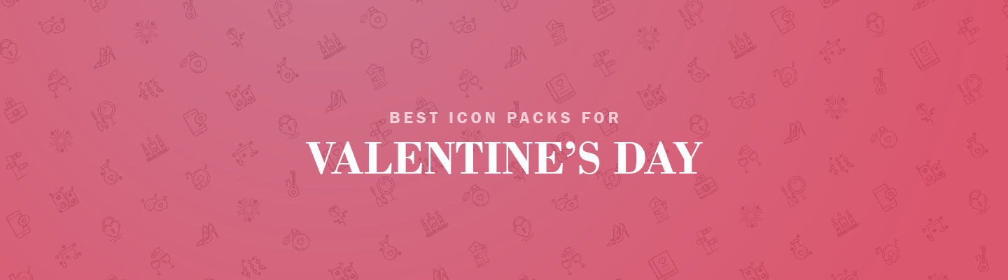 1440x400 Best Icon Packs For Valentine's Day