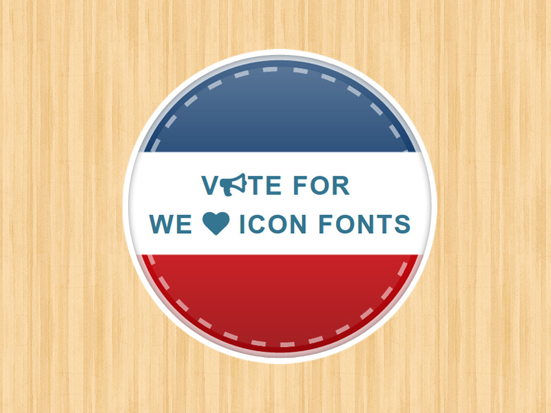 800x600 Vote For We Love Icon Fonts