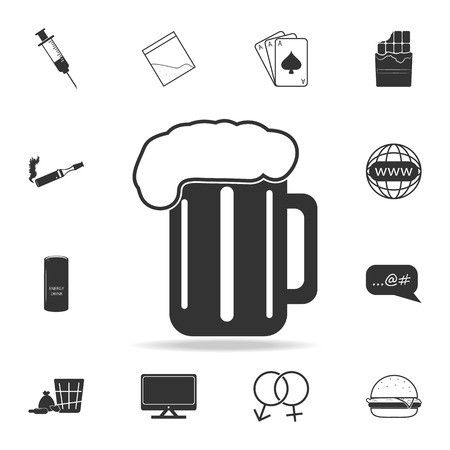 450x450 A Beer Cup Glass Iconset Of Human Weakness And Addiction Element