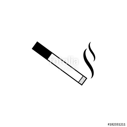 500x500 Cigarette Icon Human Weakness, Addiction Element Icon Premium