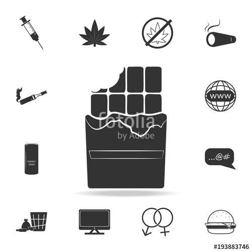 500x500 Chocolate Wrapper Icon Set Of Human Weakness And Addiction