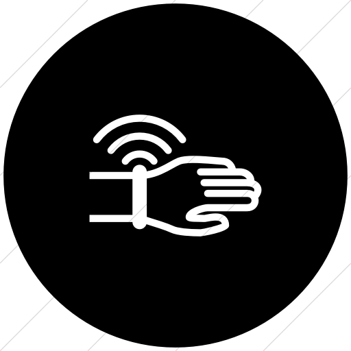 512x512 Iconsetc Flat Circle White On Black Iconathon Wearable