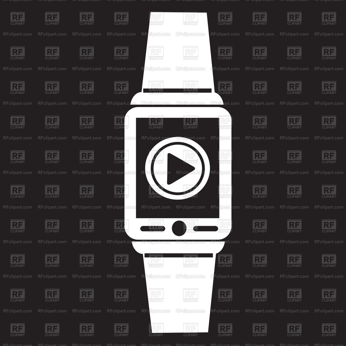 1200x1200 Smartwatch Wearable Icon Vector Image Of Icons And Emblems