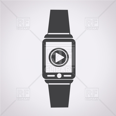 400x400 Smartwatch Wearable Icon Vector Image Of Objects Tumdee