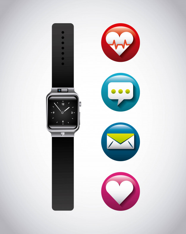 626x787 Smartwatch Wearable Technology Icon Vector Premium Download