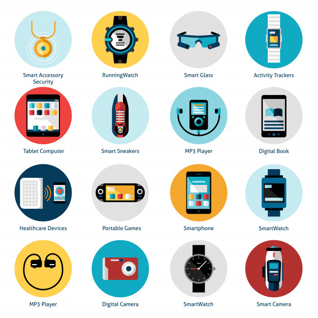 626x626 Wearable Technology Icons Vector Free Download
