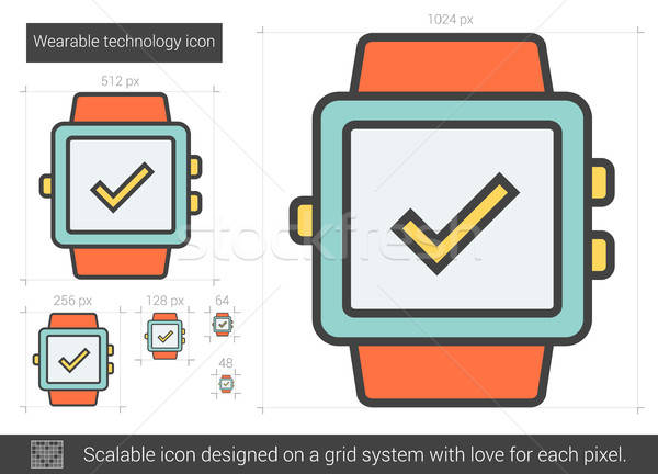 600x432 Wearable Technology Line Icon Vector Illustration Andrei