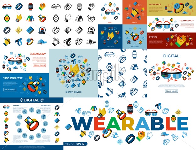 623x479 Digital Vector Wearable Technology Icons Set Infographics Starpik