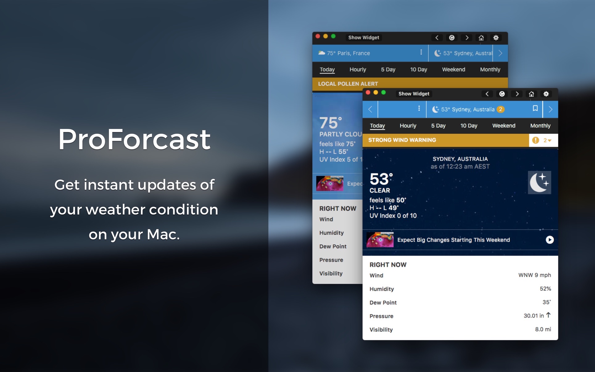 1929x1206 Proforecast For Weatherchannel On The Mac App Store