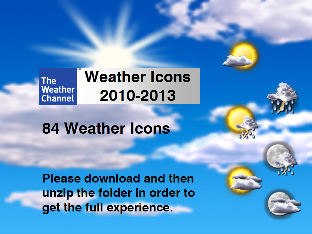 1024x768 The Weather Channel Wx Icon Collection
