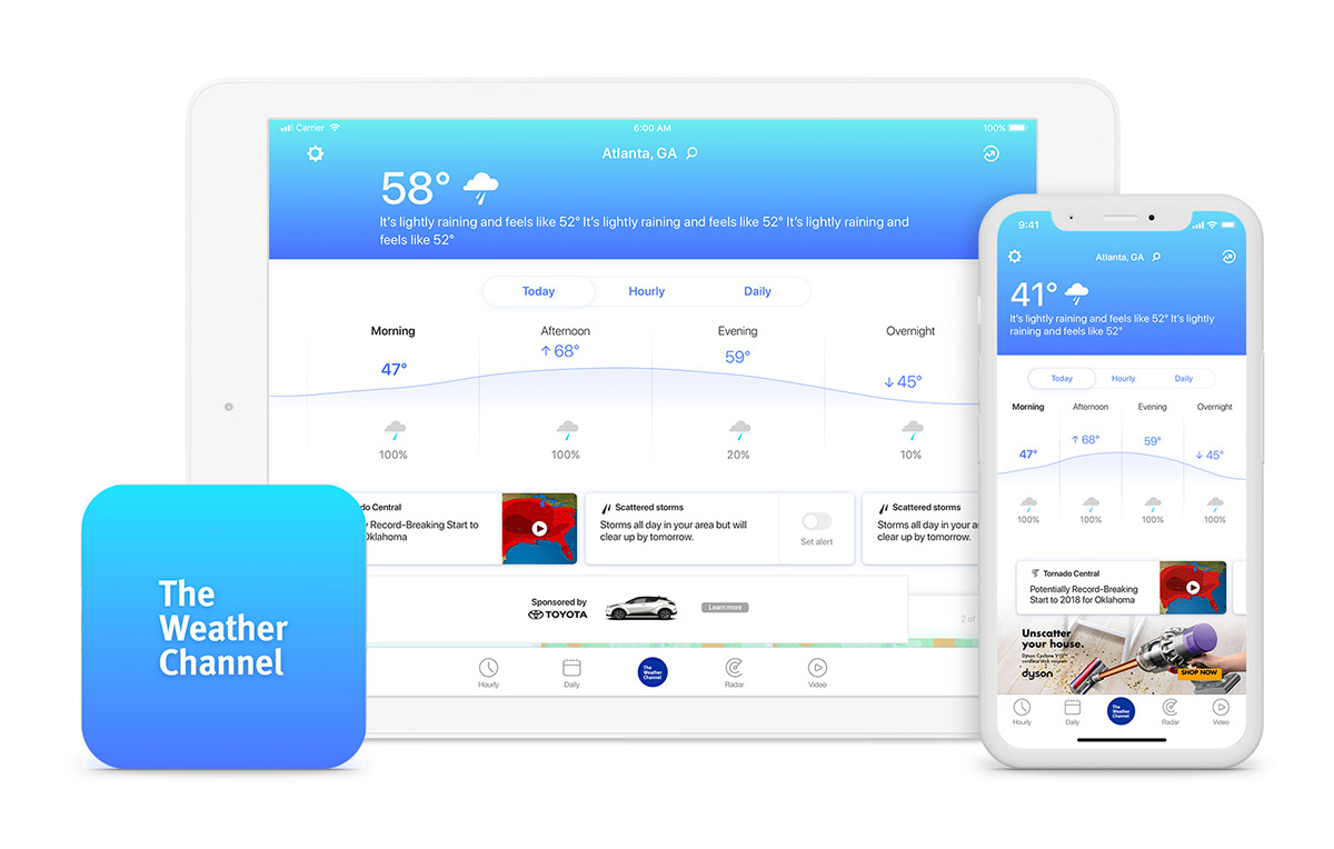 1200x764 The Weather Channel Mobile App Redesign On Behance