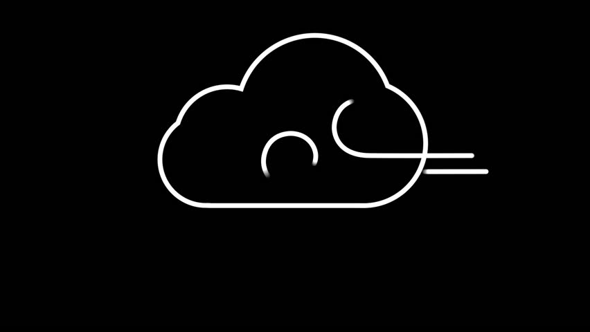 852x480 With Wind Weather Forecast Line Icon On The Alpha