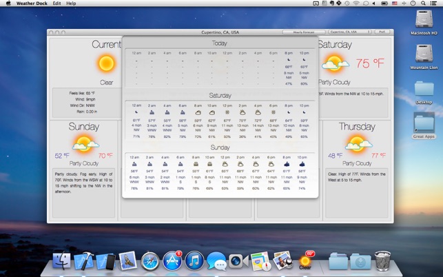 643x402 Weather Dock Desktop Forecast On The Mac App Store