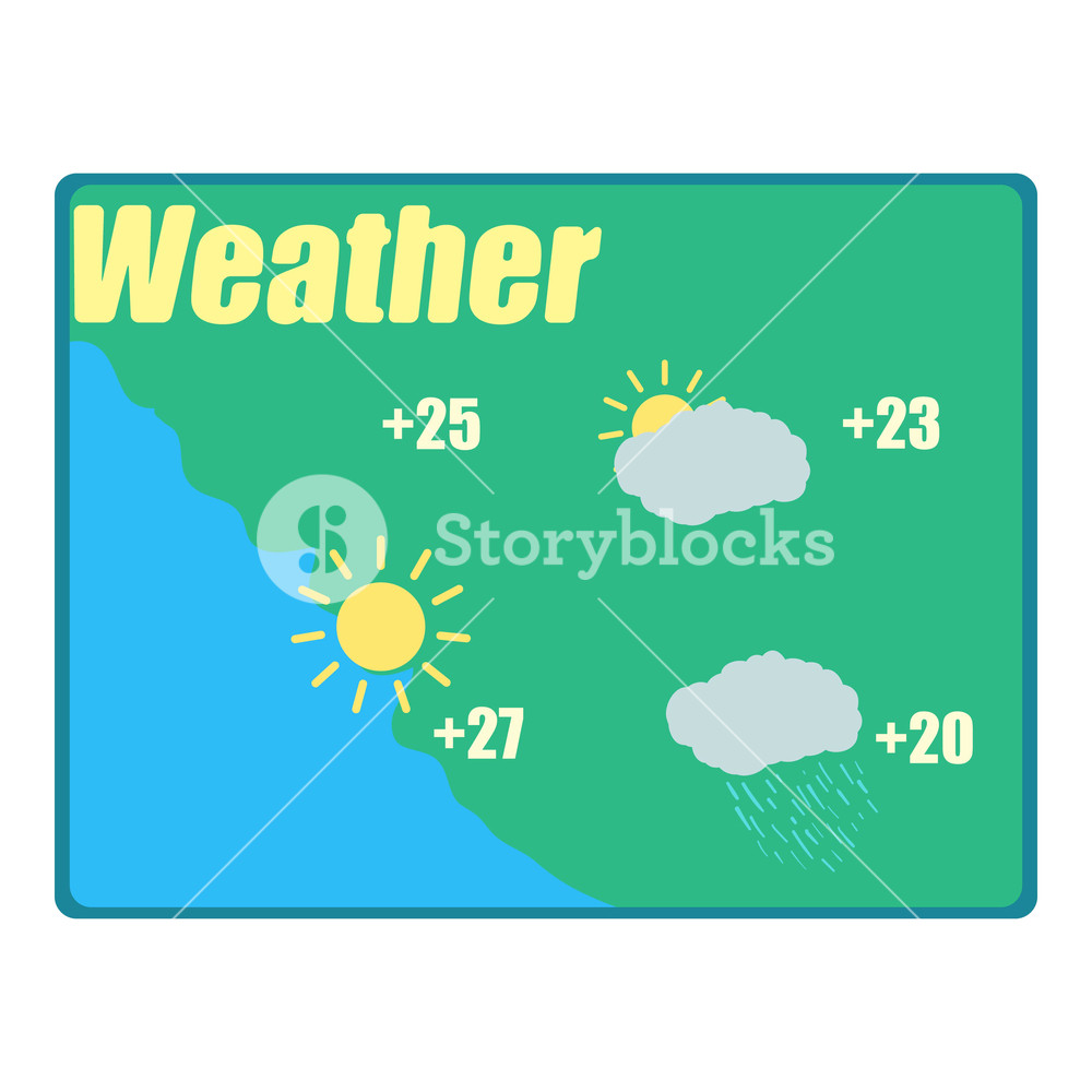 Weather Forecast Icon Cartoon Illustration Of Weather Forecast 1000x1000 Weather Forecast Icon Cartoon Illustration Of Weather Forecast