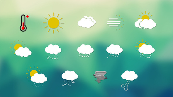 Clean Weather Forecast Icon 590x332 Clean Weather Forecast Icon