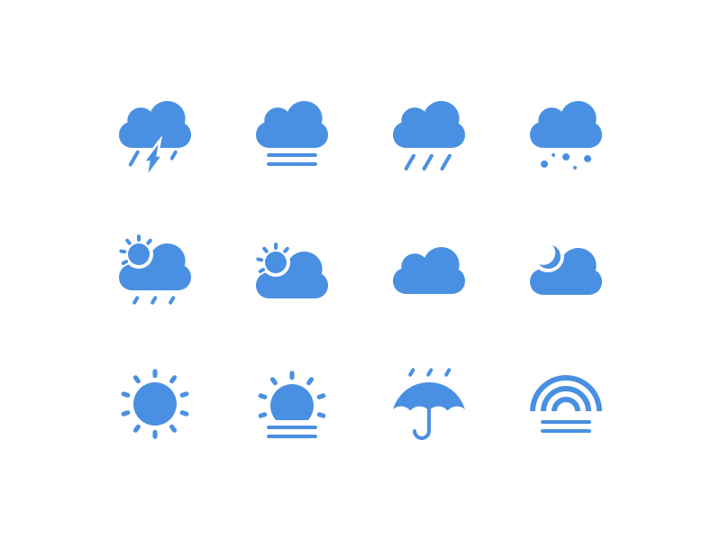 800x600 Weather Icons Sketch Freebie
