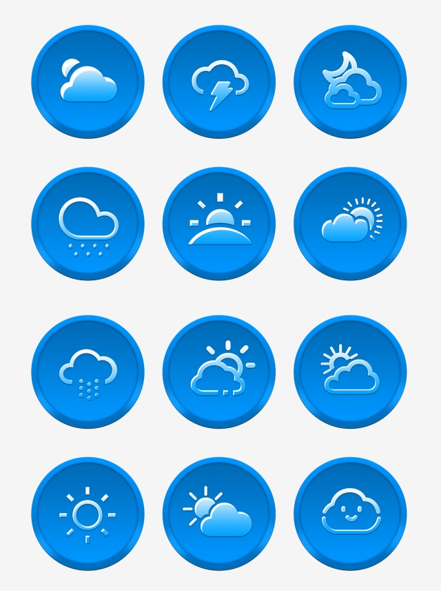 640x856 Twelve Beautiful Weather Icons, The Weather, Weather Icon, Cloud