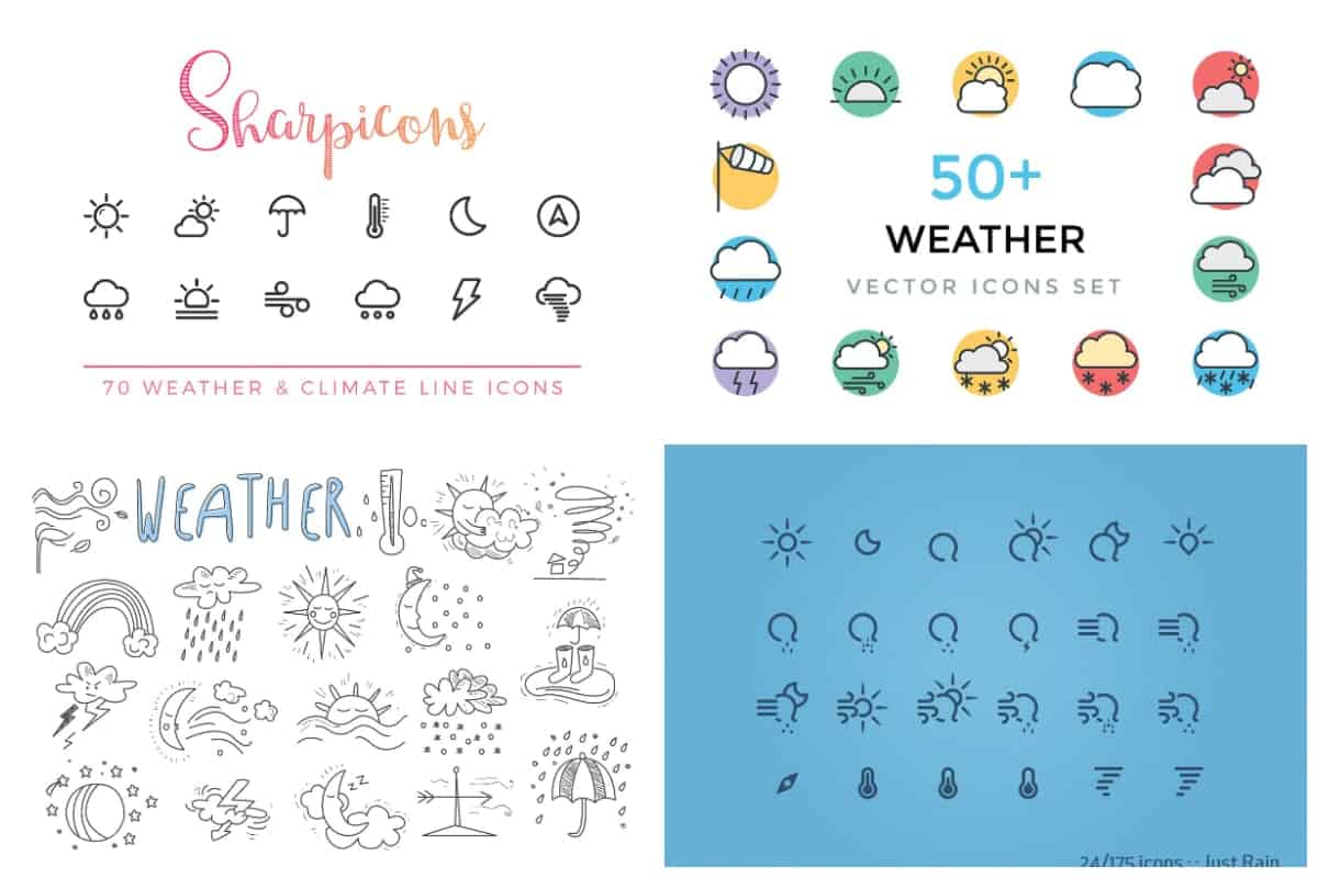 1200x800 Eye Catching Weather Icons From Incredible Icon Sets