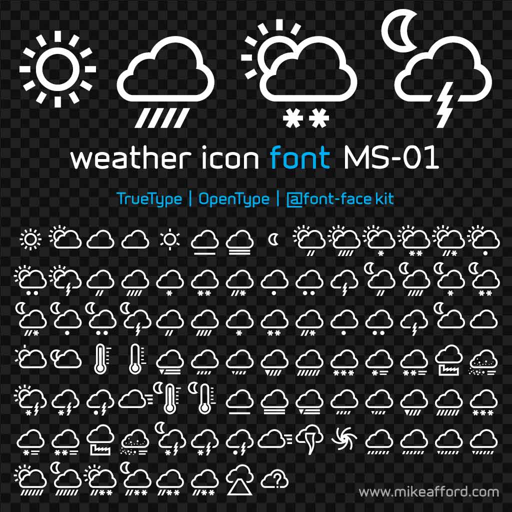 1024x1024 Weather Icon Font Ms Mike Afford Media