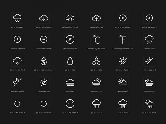 580x435 Weather Icons
