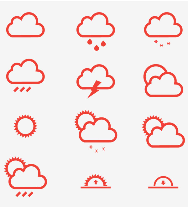 Weather Icons 600x661 Weather Icons