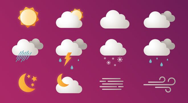 Best Free Weather Icon Sets 660x362 Best Free Weather Icon Sets