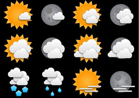 Free Weather Icon Sets With Minimal Designs 590x417 Free Weather Icon Sets With Minimal Designs