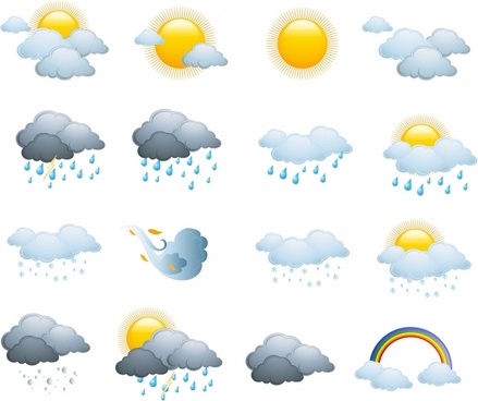 Free Vector Weather Icons Free Vector Download 439x368 Free Vector Weather Icons Free Vector Download