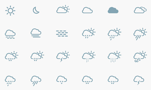 Sets Of Free Weather Icons Naldz Graphics 500x300 Sets Of Free Weather Icons Naldz Graphics