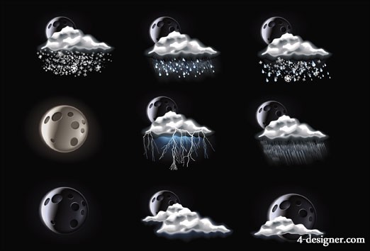 522x354 Designer Fine Weather Icon Vector Material