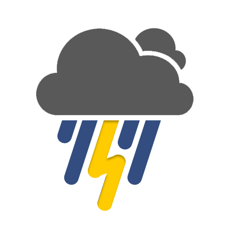 480x480 Thunderstorms Icons, Free Icons In Android Weather Extended
