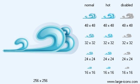 464x280 Cold Wind Icon Large Weather Icons