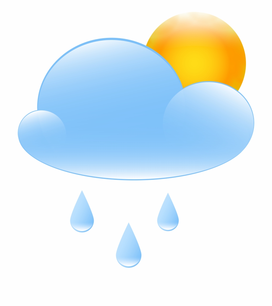 920x1033 Partly Cloudy With Sun And Rain Weather Icon Png Clip Free Png