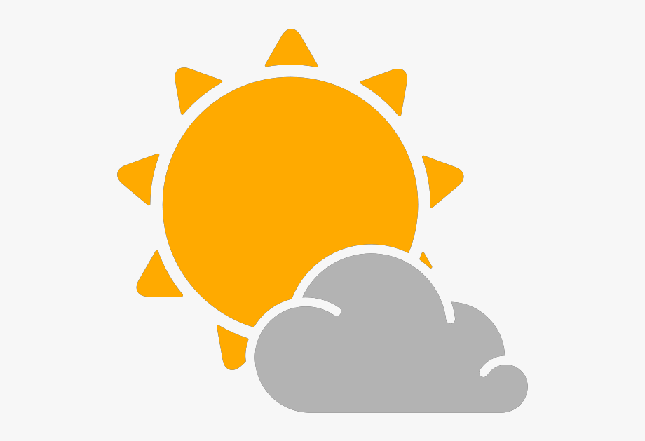 920x629 Simple Weather Icons Partly Cloudy Vector Clipart