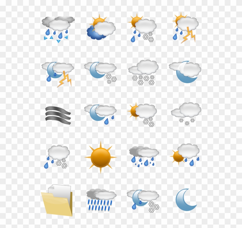 840x792 Weather Icons
