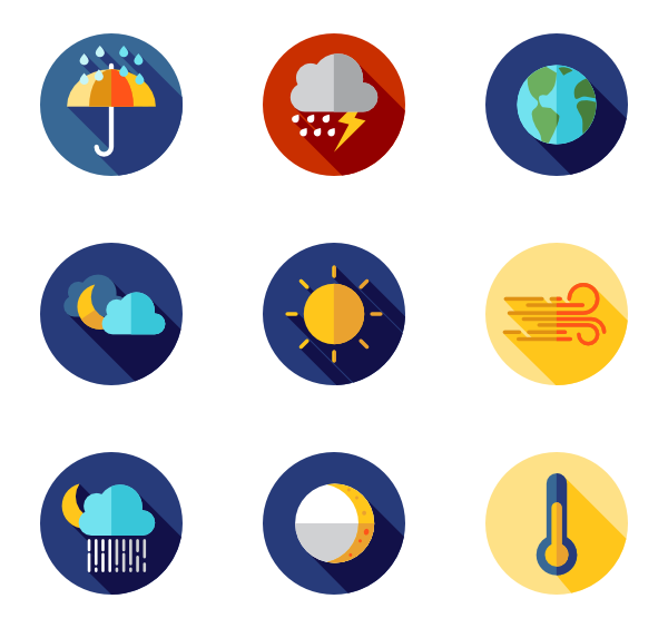 600x564 Weather Forecast Icon Packs