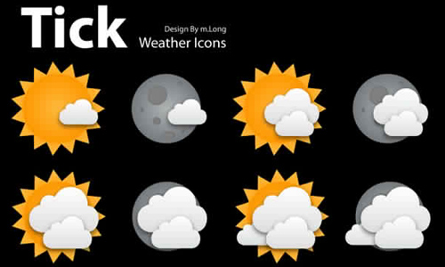 500x300 Sets Of Free Weather Icons Naldz Graphics