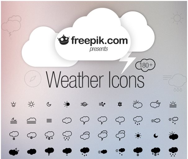 606x513 Free Weather Icon Sets For Your Apps Websites