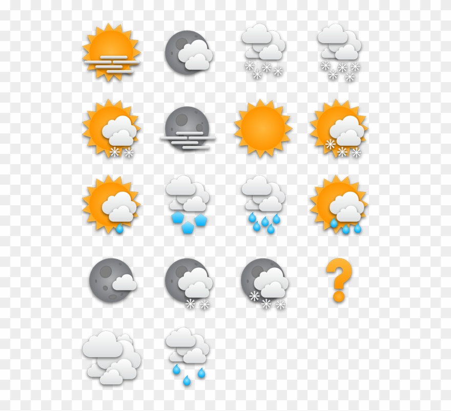 880x801 Tick Weather Icons