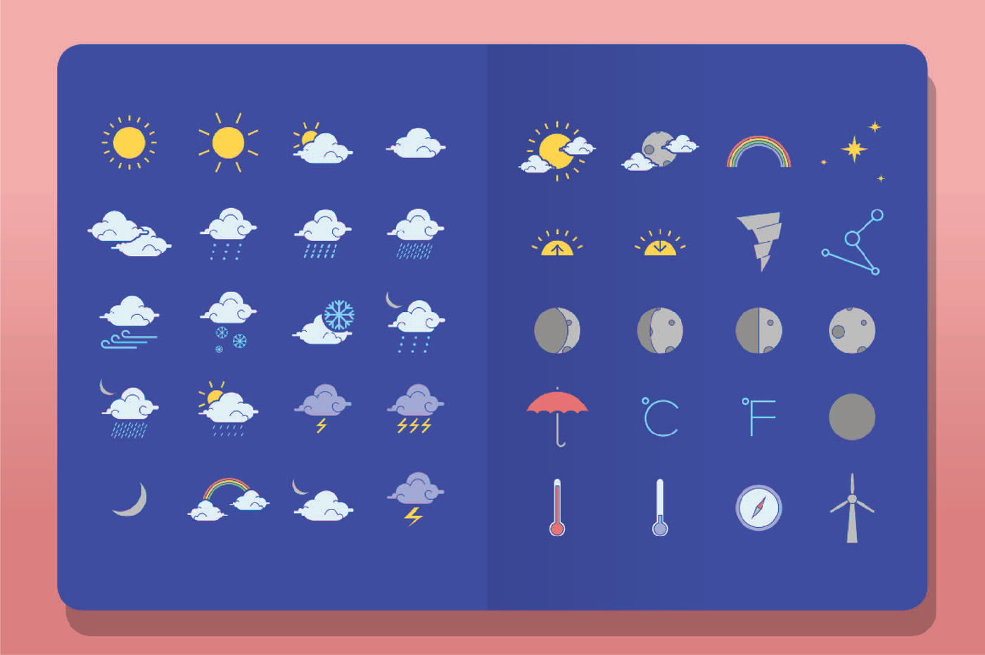 1400x932 Weather Icon Pack