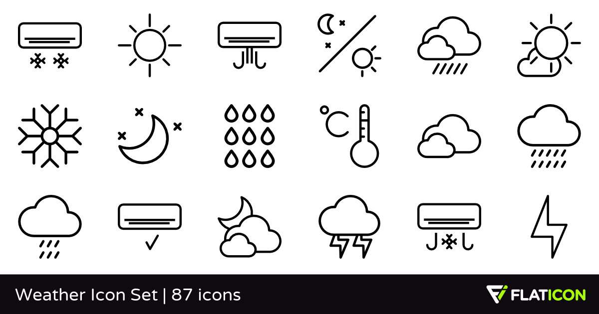 1200x630 Weather Icon Set Free Icons